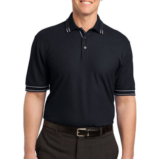 Port Authority Silk Touch Tipped Polo