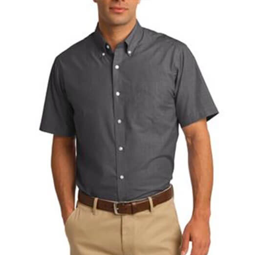 Port Authority Short Sleeve Crosshatch Shirt