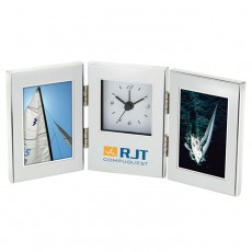 Custom Printed 2 - 2" x 3" Frames and Clock
