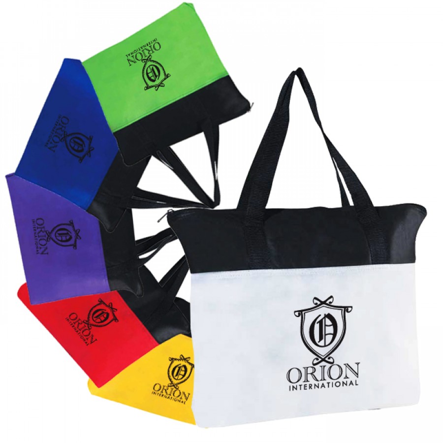 Personalized Non-Woven Zippered Tote Bag