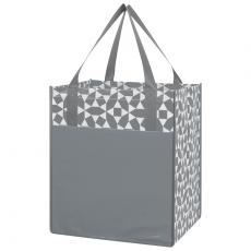 Non-Woven Geometric Shopping Tote Bag