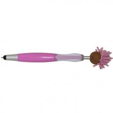 Multi-Culture Moptopper Screen Cleaner With Stylus Pen (Brown Skin Color)