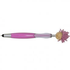 Multi-Culture Moptopper Screen Cleaner With Stylus Pen (Tan Skin Color)