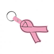 Imprinted Awareness Ribbon Flexible Key-Tag