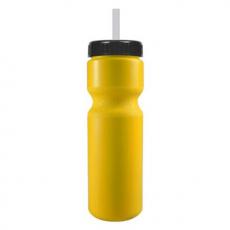 Monogrammed 28 oz. BPA Free Colors Bottle with Straw