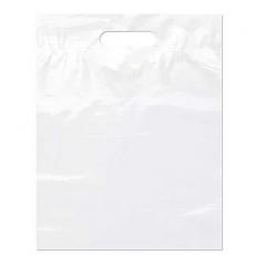 7.5 x 10 Fold Over Plastic Die Cut Handle Bag