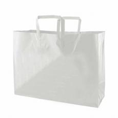 Printed Frosted Tri-fold Handle Shopping Bags