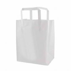 Printable Frosted Tri-fold Handle Shopping Bags