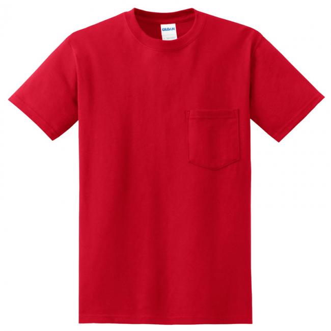 Gildan Ultra Cotton Poly Pocket T-Shirt | SilkLetter