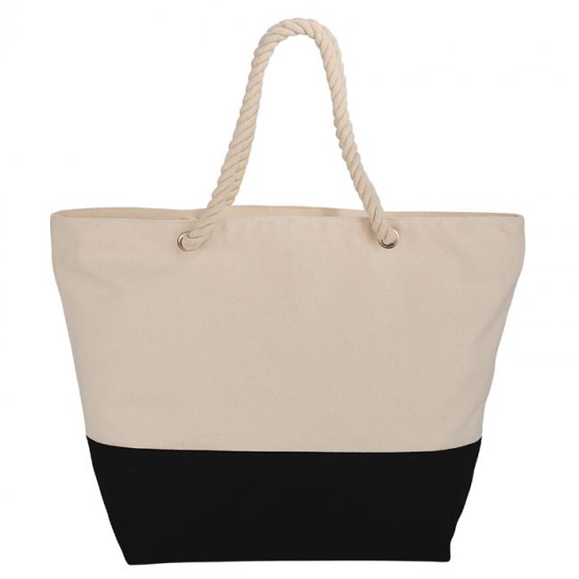 12 oz. Zippered Cotton Rope Tote | SilkLetter