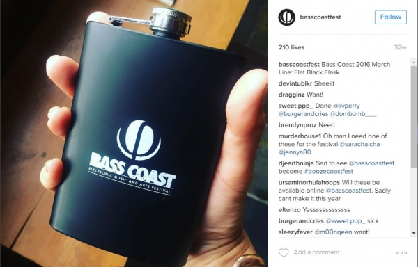 Bass Coast | 8 oz Stainless Steel Flask